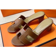 Hermes Heel 5cm Oasis Sandals in Swift Box Calfskin (original quality) 64