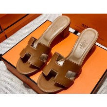 Hermes Heel 5cm Oasis Sandals in Swift Box Calfskin (original quality) 95