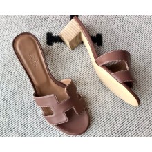 Hermes Heel 5cm Oasis Sandals in Swift Box Calfskin (original quality) 09