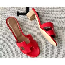 Hermes Heel 5cm Oasis Sandals in Swift Box Calfskin (original quality) 30