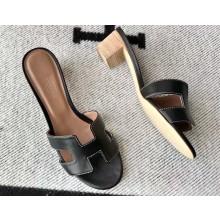 Hermes Heel 5cm Oasis Sandals in Swift Box Calfskin (original quality) 36