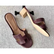 Hermes Heel 5cm Oasis Sandals in Swift Box Calfskin (original quality) 37