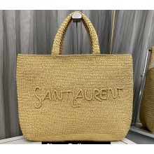 Saint Laurent Tote bag in raffia 776763 Beige 2024