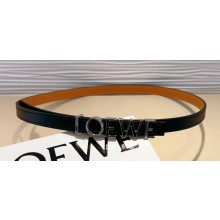 Loewe Width 1.5cm Belt in smooth calfskin with metallic LOEWE lettering 05