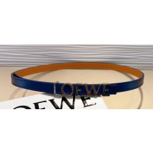 Loewe Width 1.5cm Belt in smooth calfskin with metallic LOEWE lettering 06