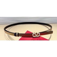 Valentino Vlogo Signature Reversible Belt In Metallic And Shiny Calfskin 10 mm 02