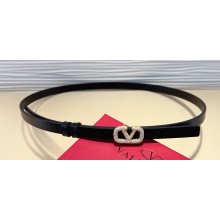 Valentino Vlogo Signature Reversible Belt In Metallic And Shiny Calfskin 10 mm 04