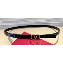 Valentino Vlogo Signature Reversible Belt In Metallic And Shiny Calfskin 10 mm 07