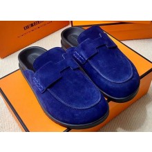 Hermes Go Women/Men mules in suede calfskin (original quality) 08