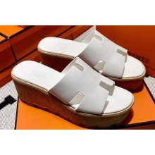 Hermes Eze 30 Sandals in calfskin White (original quality)