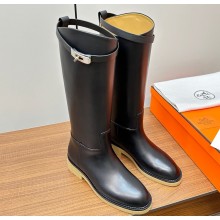 Hermes Honey boots in calfskin Black 2024