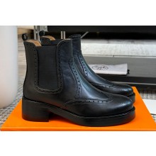 Hermes Heel 4.5cm Findlay ankle boots in Calfskin Black 2024