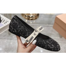 Dior Ballet Flats with Strap in Cannage Tweed 02 2024