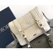 Dior Hit the Road Messenger Bag with Flap in Beige Dior Gravity Leather and Beige Grained Calfskin 2024