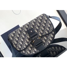 Dior Mini Gallop Bag with Strap in Beige and Black Dior Oblique Jacquard with Black Grained Calfskin 2024