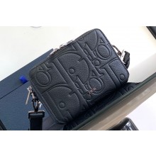 Dior Zipped Pouch Bag with Strap in Black Dior Gravity Leather 2024