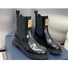 Miss Dior Heel 2.5cm Ankle Boots in Black Brushed Calfskin 2024