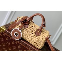 Louis Vuitton Natural raffia Nano Speedy Bag M83525 LV By The Pool 2024