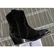 Celine Heel 4.5cm Chelsea Boot In Suede Black 2024