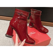 Roger Vivier Heel 10.5cm Viv' Podium Booties in patent leather Red 2024
