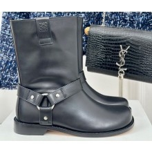 Loewe Campo Biker boot in calfskin Black 2024