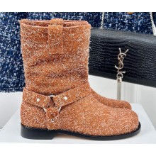 Loewe Campo Biker boot in brushed suede Brown 2024
