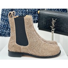 Loewe Campo Chelsea boot in brushed suede Khaki 2024