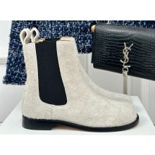 Loewe Campo Chelsea boot in brushed suede White 2024