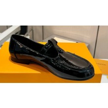 Louis Vuitton Soho Flat Mary Janes Naplak Black 1ACYV2 2024