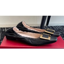 Roger Vivier Elastic piping Metal Buckle Ballerinas Black 2024