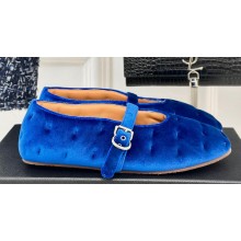 Alaia velvet ballerina flats Blue 2024