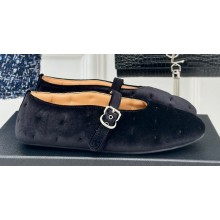 Alaia velvet ballerina flats Black 2024