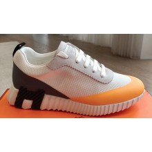 Hermes Bouncing Women/Men sneakers in satin knit and suede goatskin 05 2024