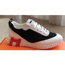 Hermes Bouncing Women/Men sneakers in satin knit and suede goatskin 03 2024