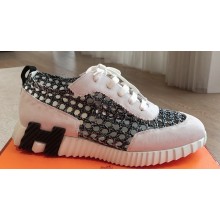 Hermes Bouncing Women/Men sneakers in printed braided silk 01 2024