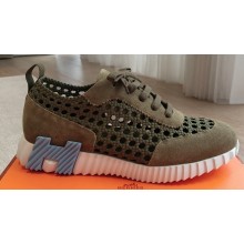 Hermes Bouncing Women/Men sneakers in printed braided silk 06 2024