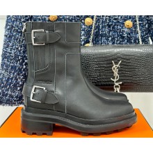 Hermes Jaimy ankle boots in calfskin Black 2024