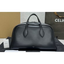 Celine Leather Bowling Bag Black