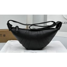 Lemaire Small Croissant grain leather Shoulder Bag 8820 Coffee