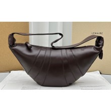 Lemaire Large Croissant Shoulder Bag 8820 Coffee
