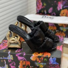 Dolce & Gabbana Down-padded mules with DG Pop heel 2021 01