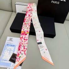 CHANEL Silk Twill Slim Bandeau 6x120cm 250306 19 2025