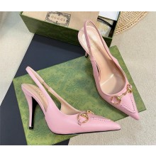 Gucci Women's Horsebit slingback pump 782408 pink 2024