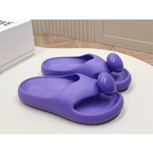 Loewe Paula's Ibiza Bubble rubber thong sandals purple 2024