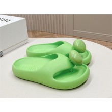 Loewe Paula's Ibiza Bubble rubber thong sandals green 2024