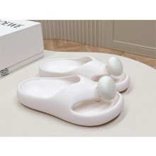Loewe Paula's Ibiza Bubble rubber thong sandals white 2024