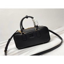 miu miu Arcadie leather bag 5bb148 black 2023