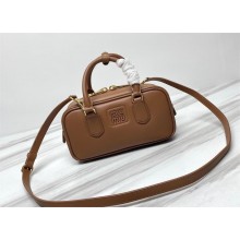 miu miu Arcadie leather bag 5bb142 caramel 2023