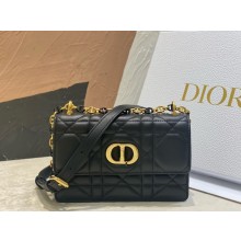 dior Miss Caro Mini Bag in Light Pink Macrocannage Lambskin black 2023