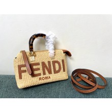 fendi By the Way mini raffia bag 2023